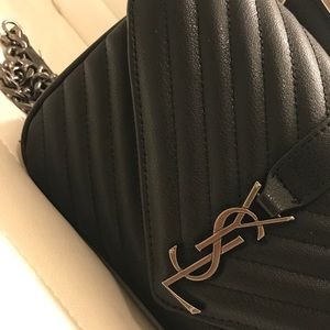 Black Yves Saint Laurent (YSL) College Bag